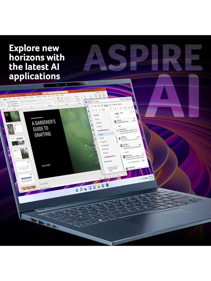 Acer Aspire 14 AI laptop 14 inch, UK version