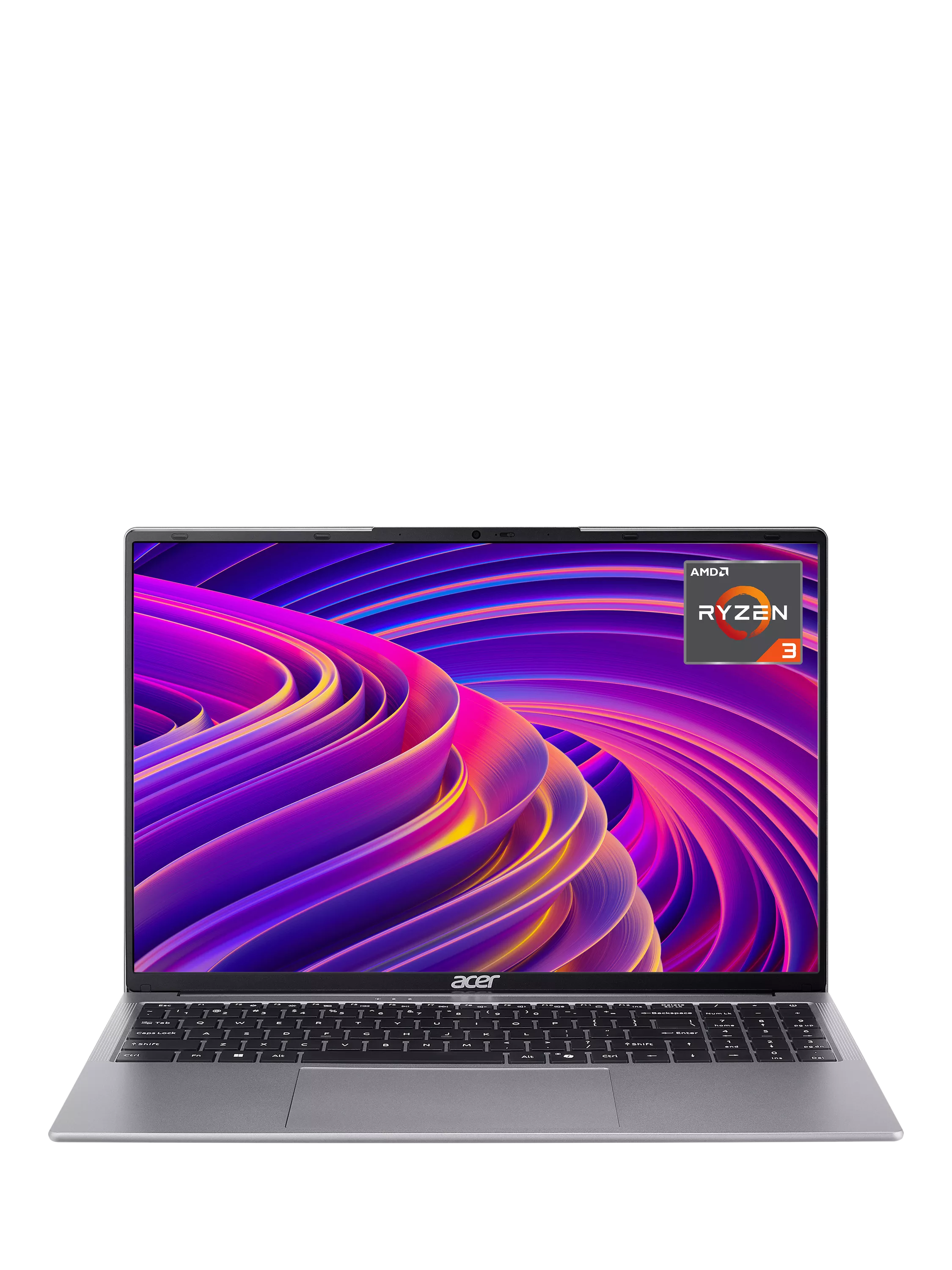 Acer Aspire Lite 15 laptop with AMD Ryzen 3 in silver - British product