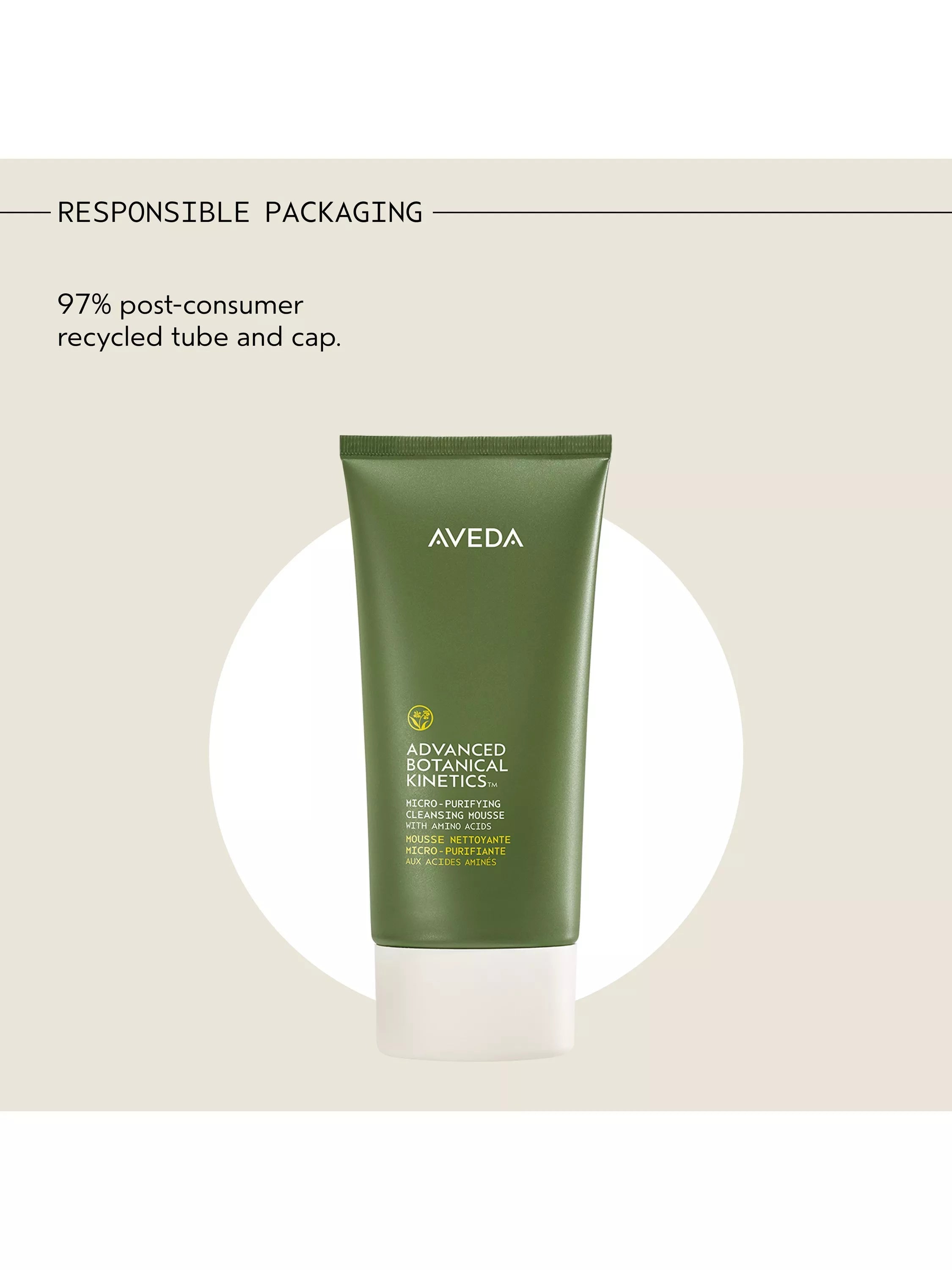 Aveda micro-purifying cleansing mousse 150ml, UK version