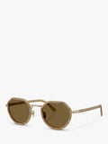 Giorgio Armani unisex round sunglasses brown frame, UK version
