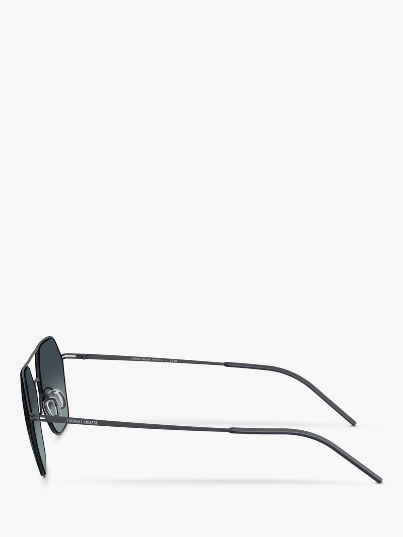 Giorgio Armani square sunglasses matte blue gradient (British brand)