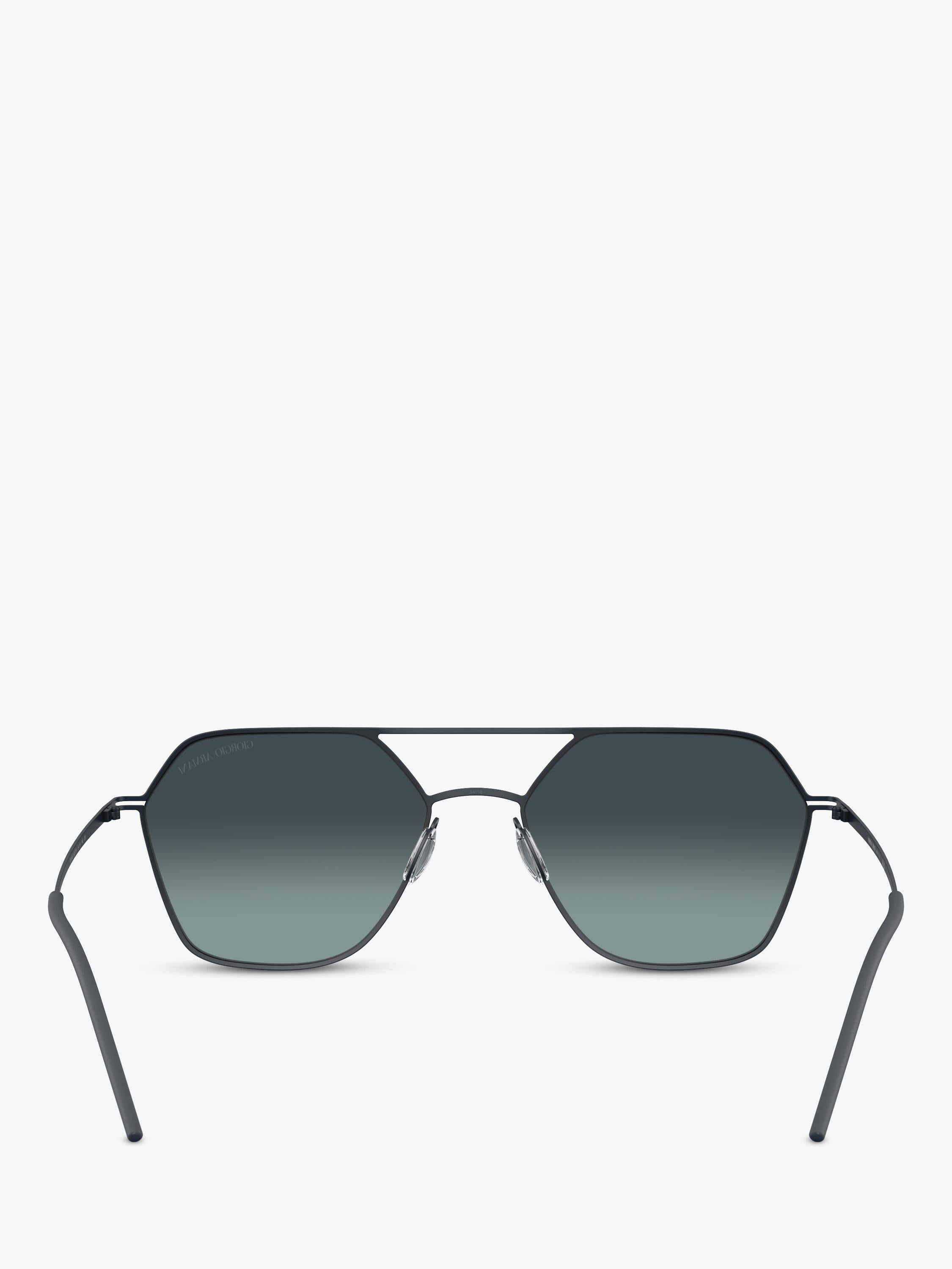 Giorgio Armani square sunglasses matte blue gradient (British brand)