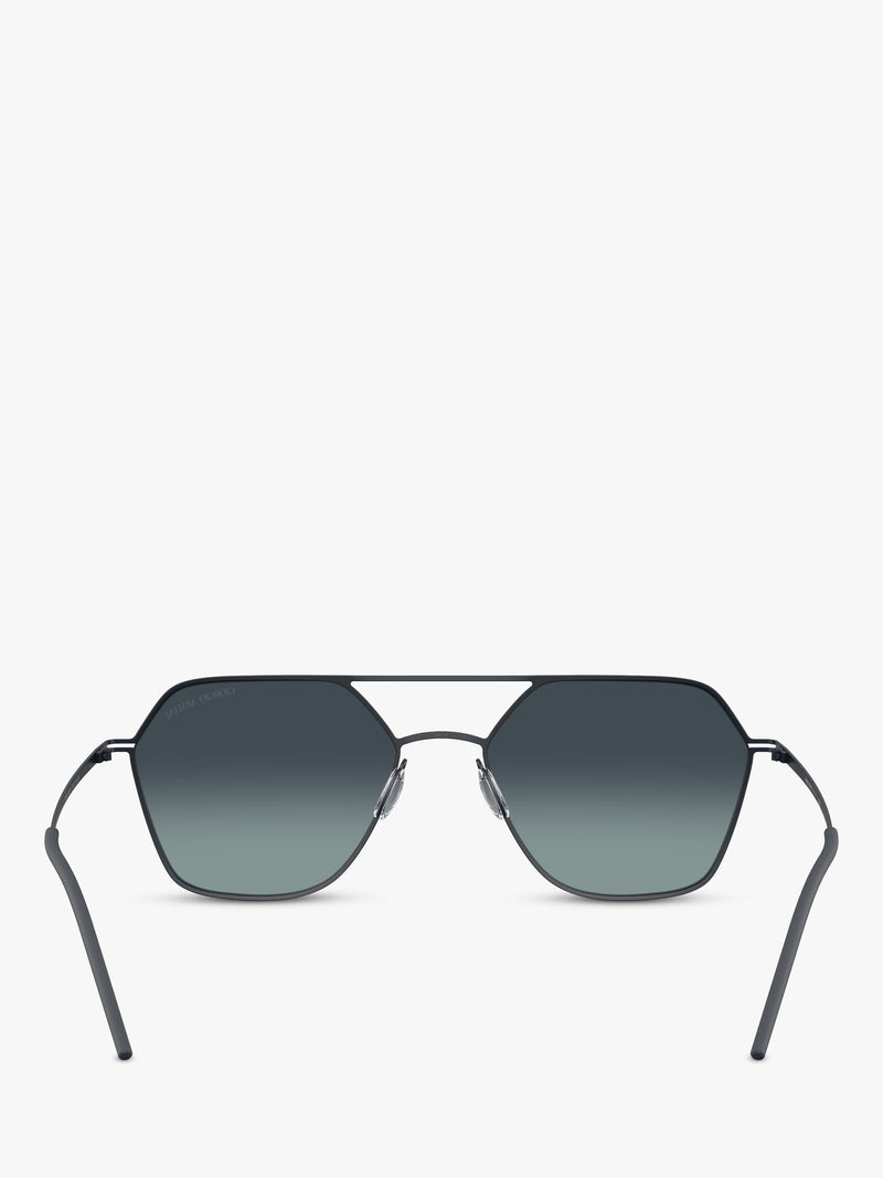 Giorgio Armani square sunglasses matte blue gradient (British brand)