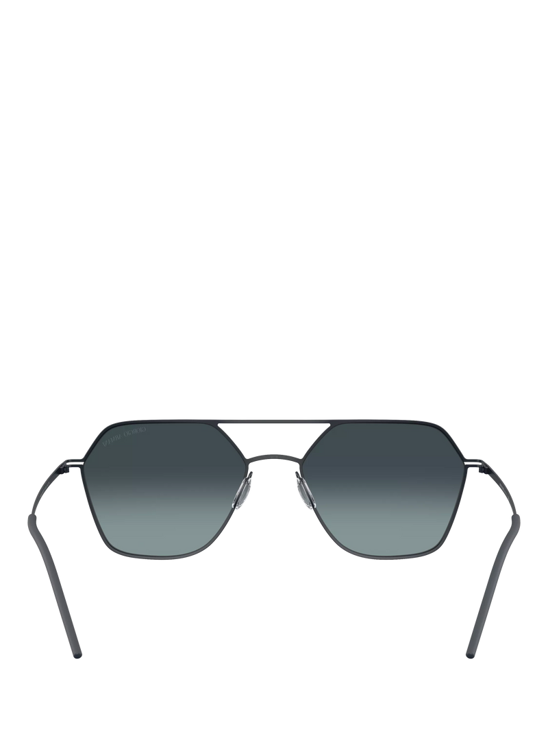 Giorgio Armani square sunglasses matte blue gradient (British brand)
