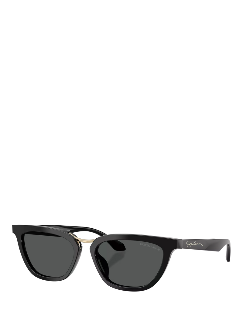 Giorgio Armani AR8253U Women's Butterfly Sunglasses, Black