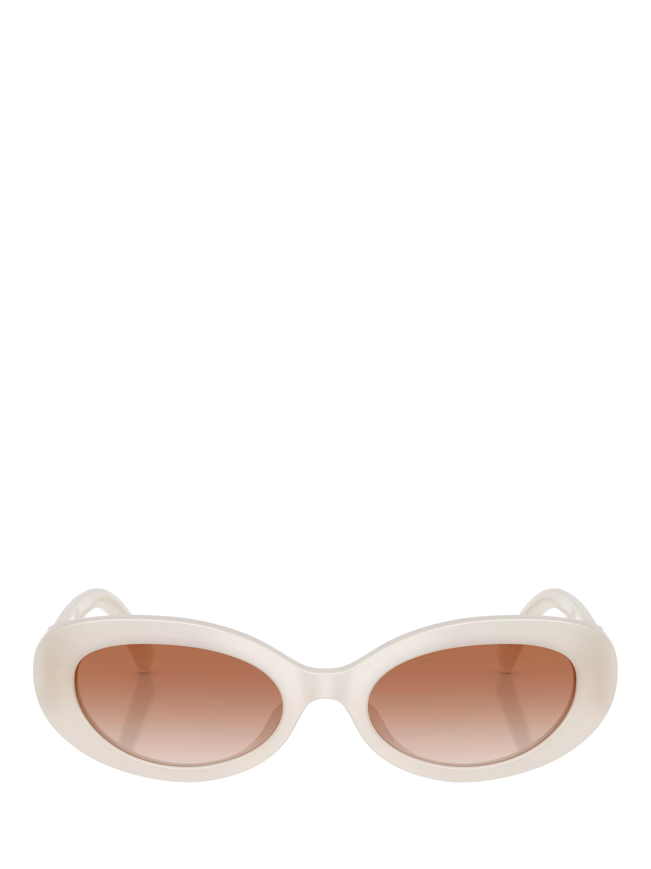 Dolce & Gabbana oval sunglasses white frame gradient lenses (British brand)