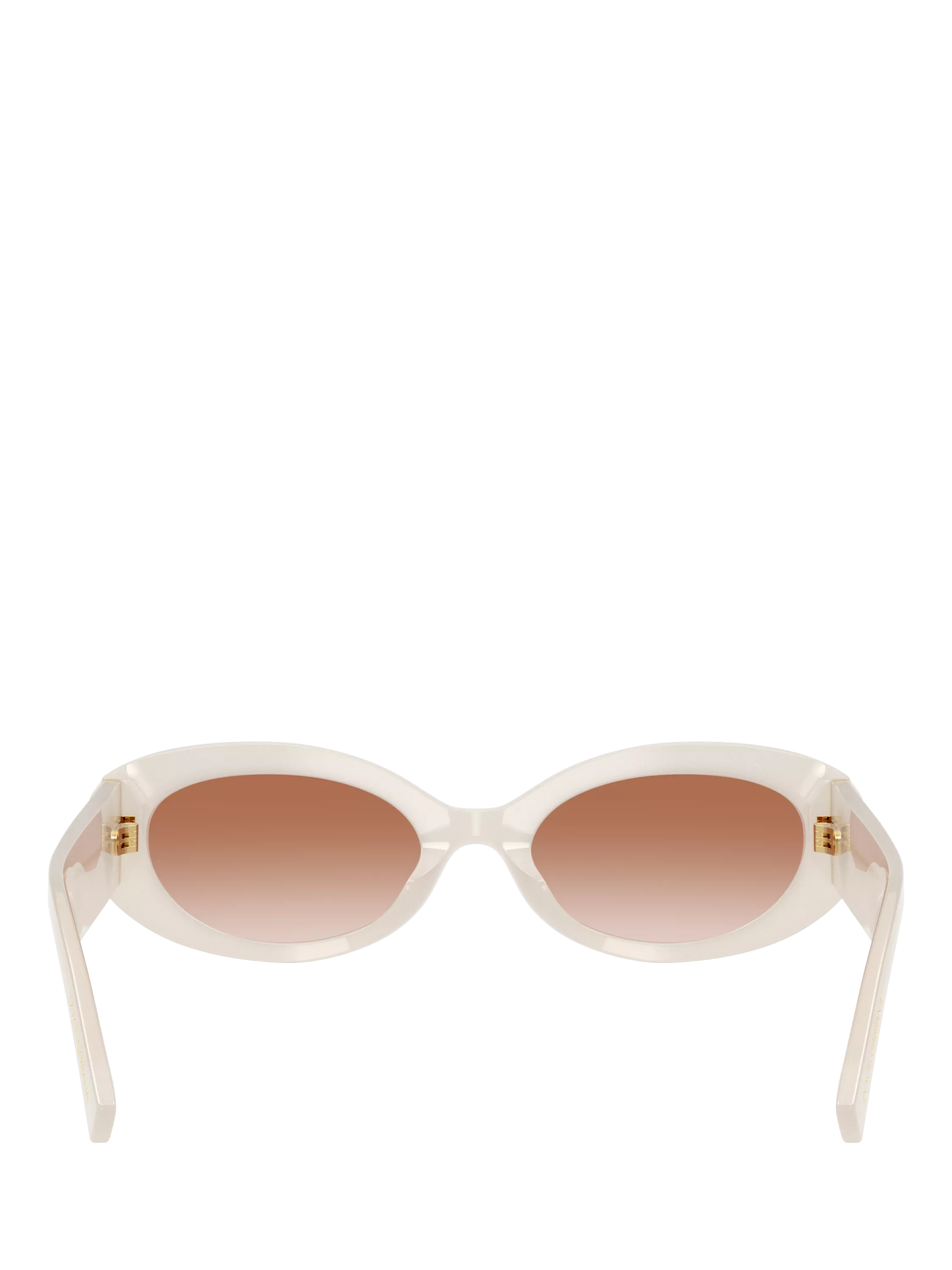 Dolce & Gabbana oval sunglasses white frame gradient lenses (British brand)