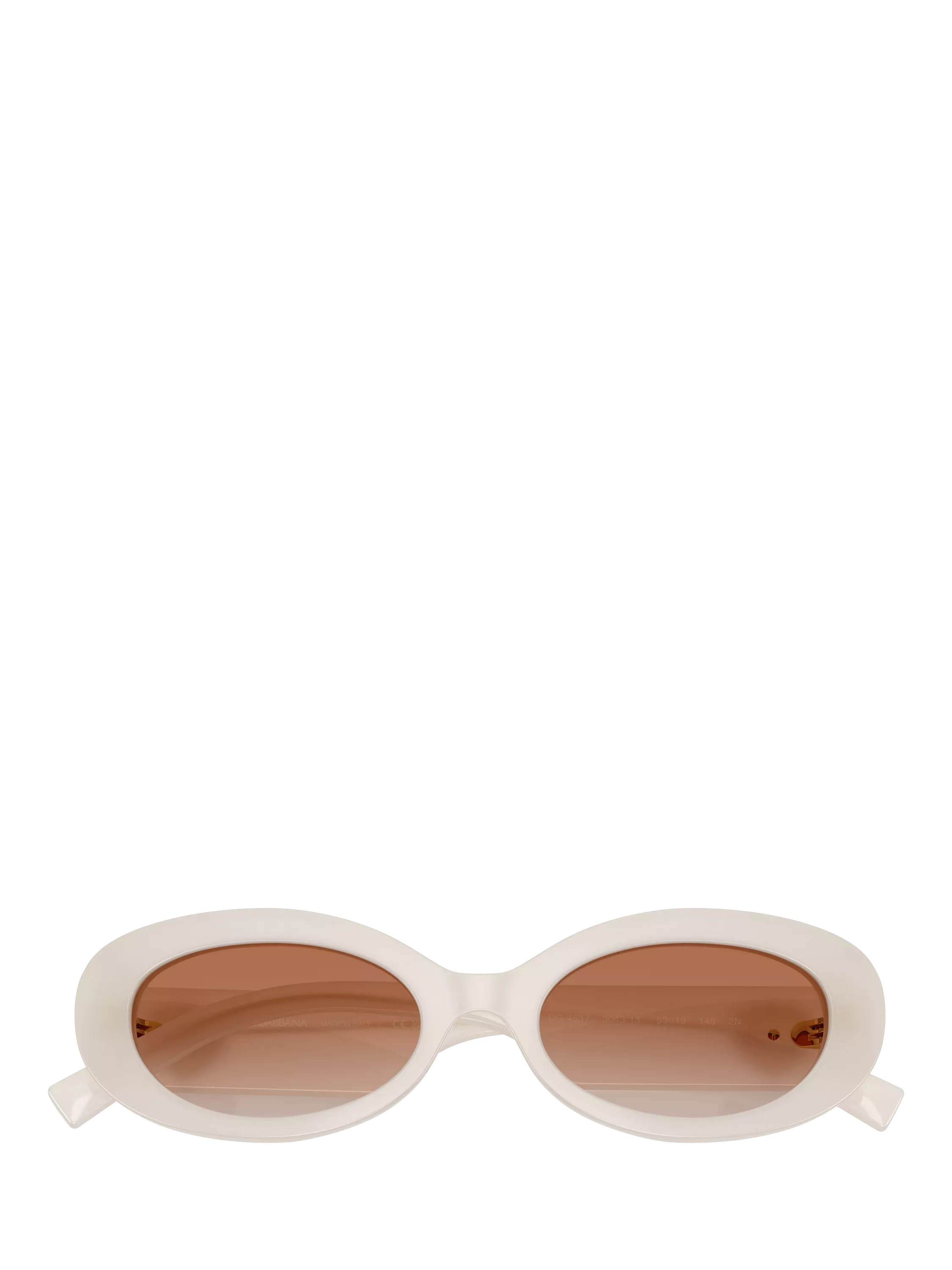 Dolce & Gabbana oval sunglasses white frame gradient lenses (British brand)