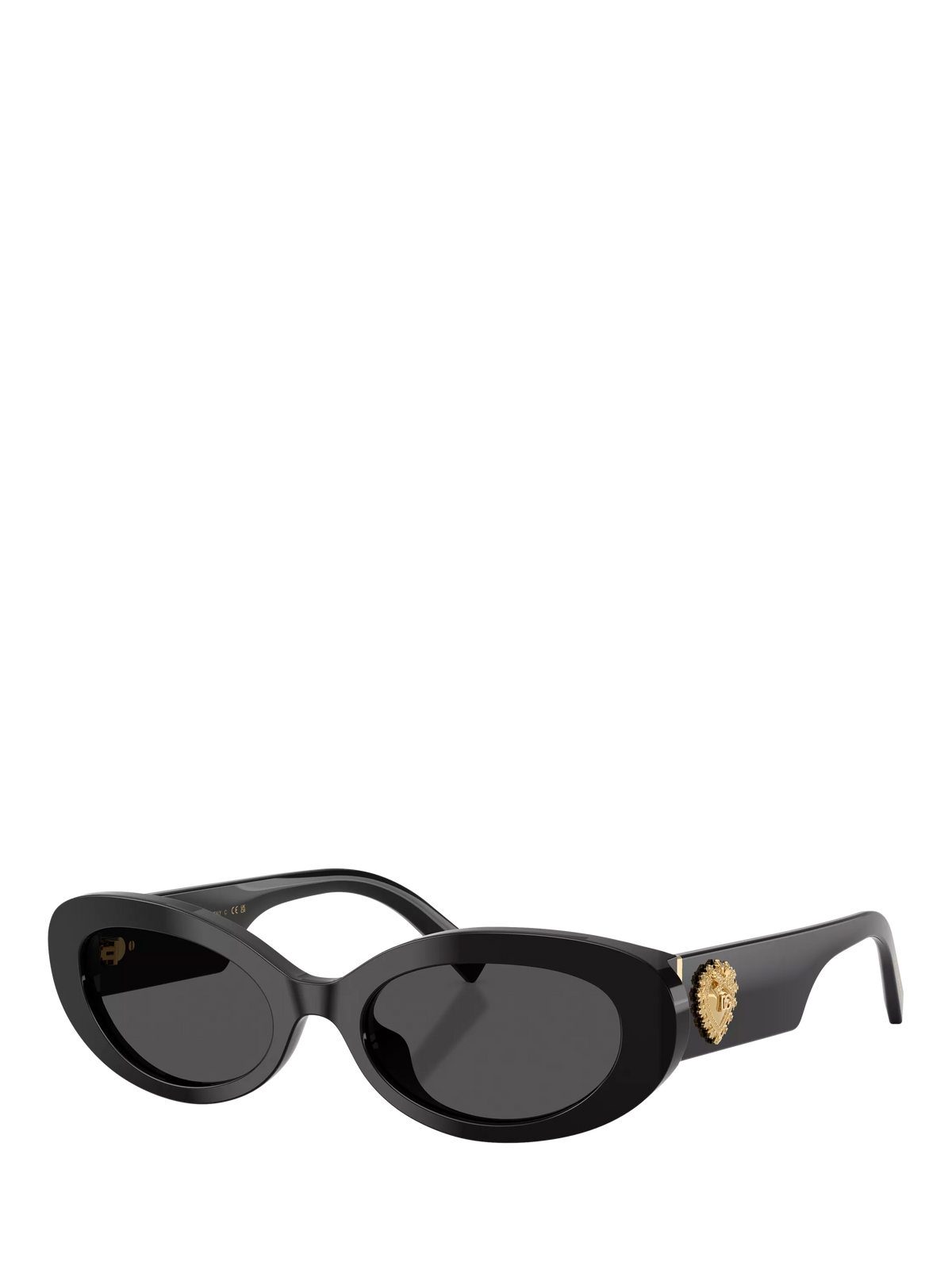 Dolce & Gabbana oval sunglasses black grey 53mm, UK version