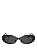 Dolce & Gabbana oval sunglasses black grey 53mm, UK version