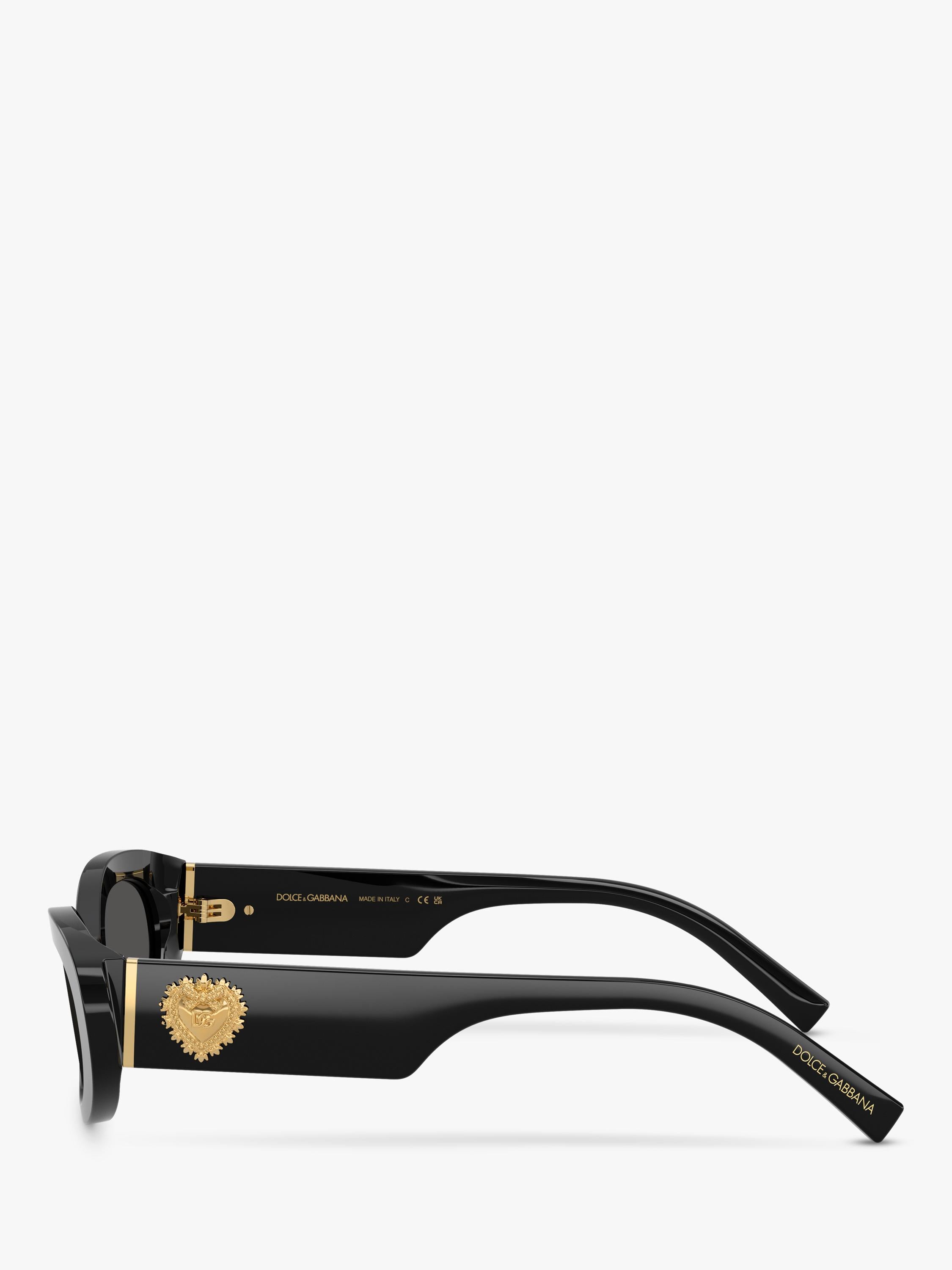Dolce & Gabbana oval sunglasses black grey 53mm, UK version