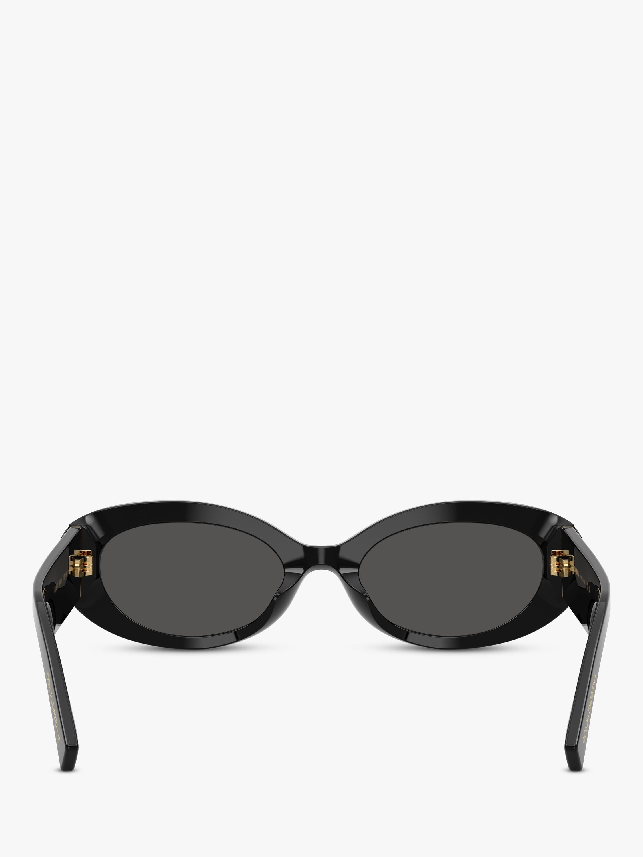Dolce & Gabbana oval sunglasses black grey 53mm, UK version