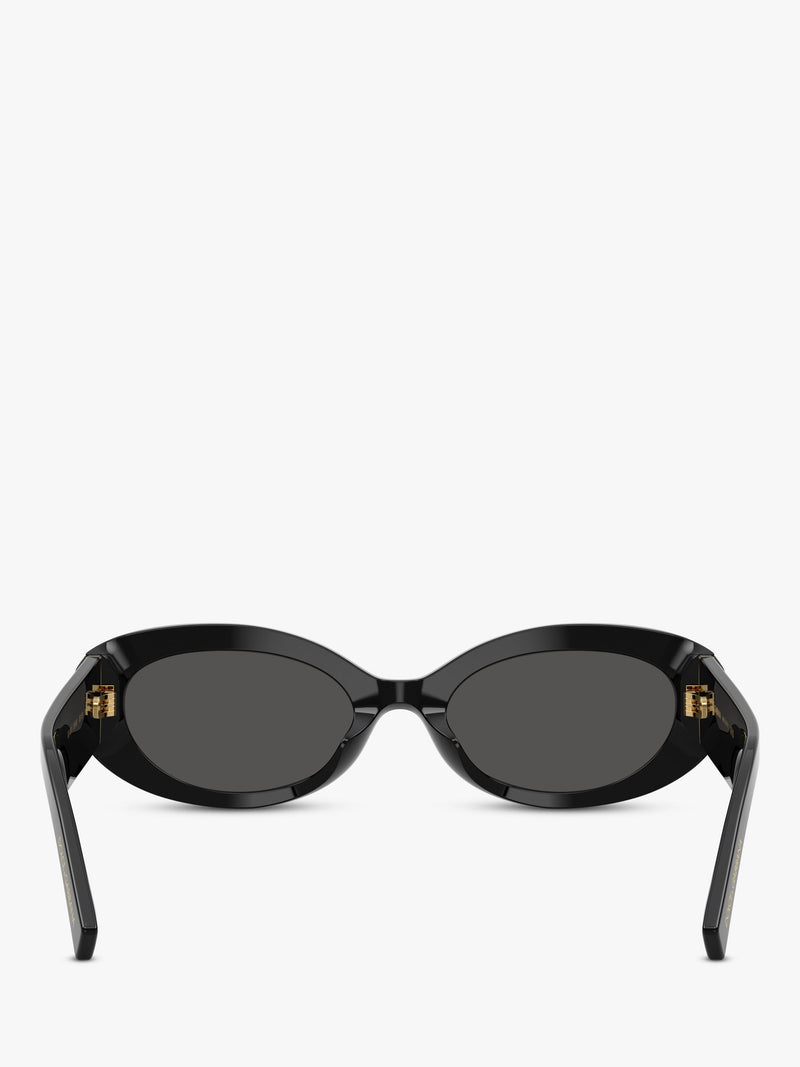 Dolce & Gabbana oval sunglasses black grey 53mm, UK version