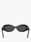 Dolce & Gabbana oval sunglasses black grey 53mm, UK version