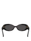 Dolce & Gabbana oval sunglasses black grey 53mm, UK version