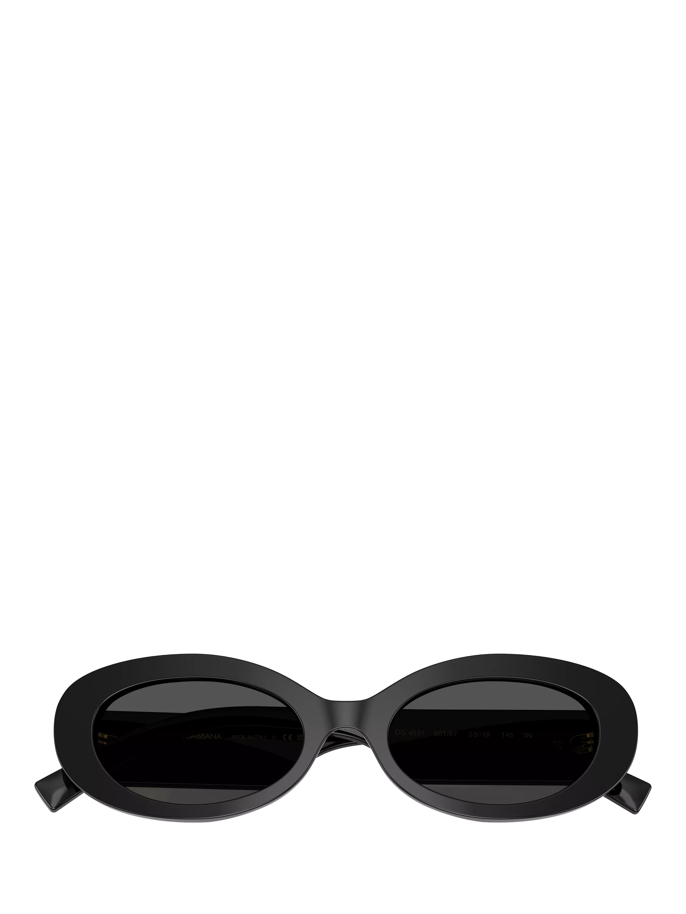 Dolce & Gabbana oval sunglasses black grey 53mm, UK version