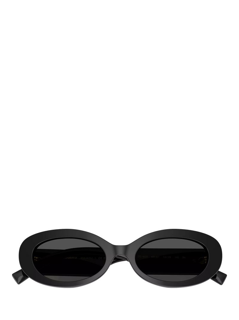 Dolce & Gabbana oval sunglasses black grey 53mm, UK version
