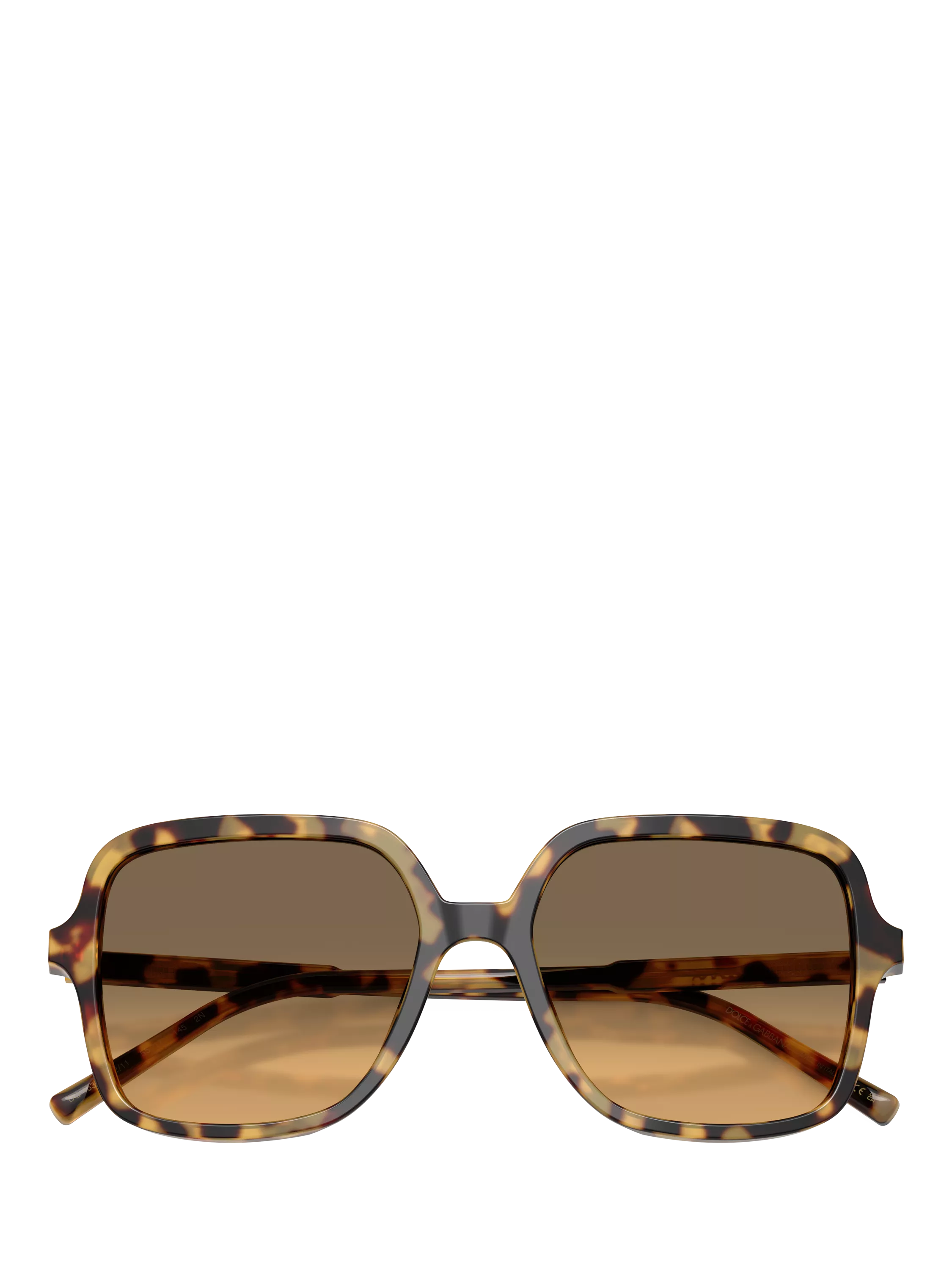 Dolce & Gabbana square sunglasses yellow Havana brown gradient, UK version