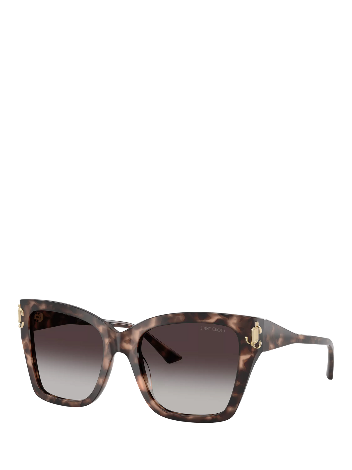 Jimmy Choo JC5012 Women's Square Sunglasses, Pink Havana/Grey Gradient