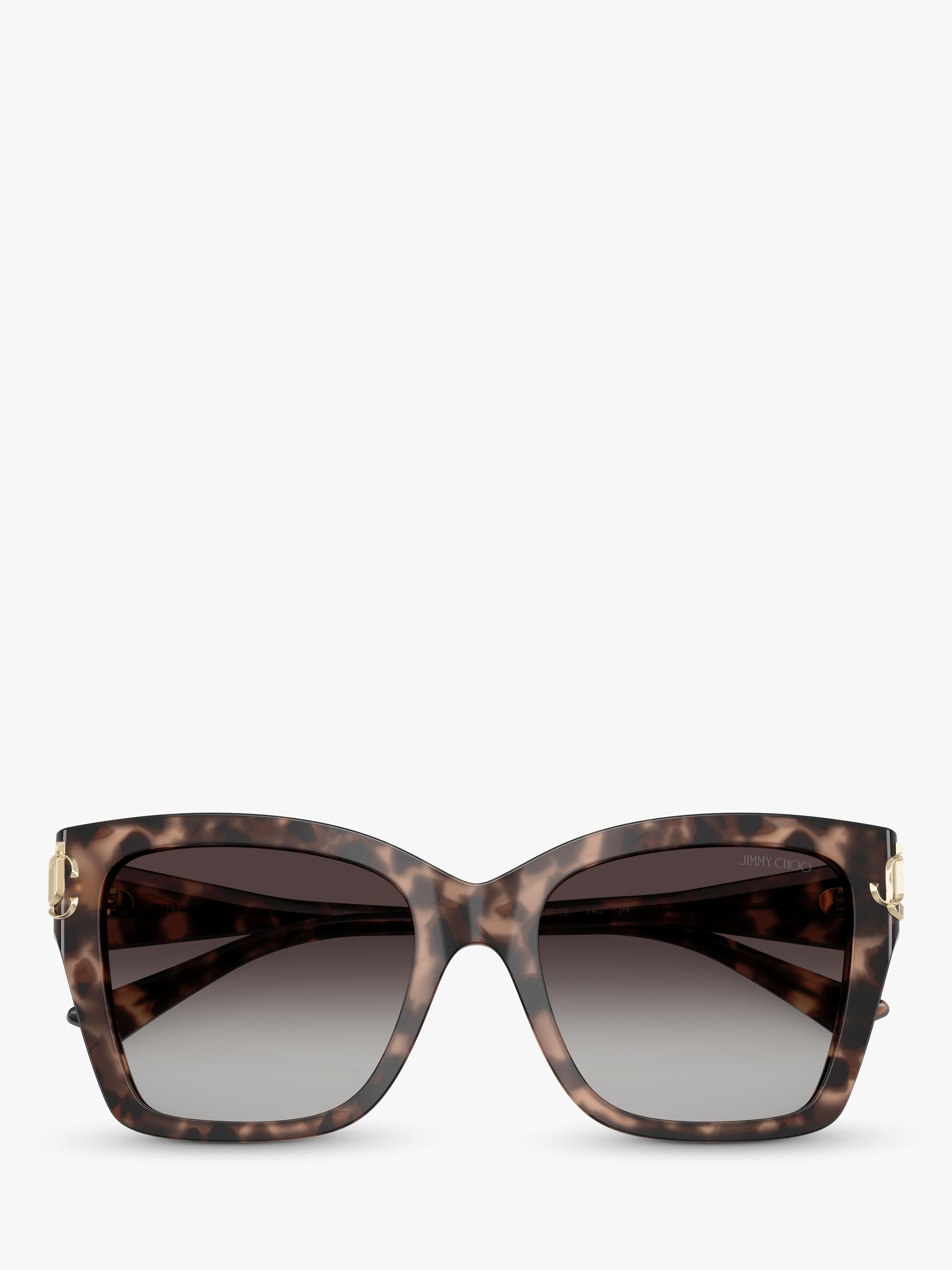 Jimmy Choo square sunglasses Pink Havana grey gradient 54mm (British brand)
