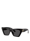 Jimmy Choo women's cat's eye sunglasses black frame, UK version