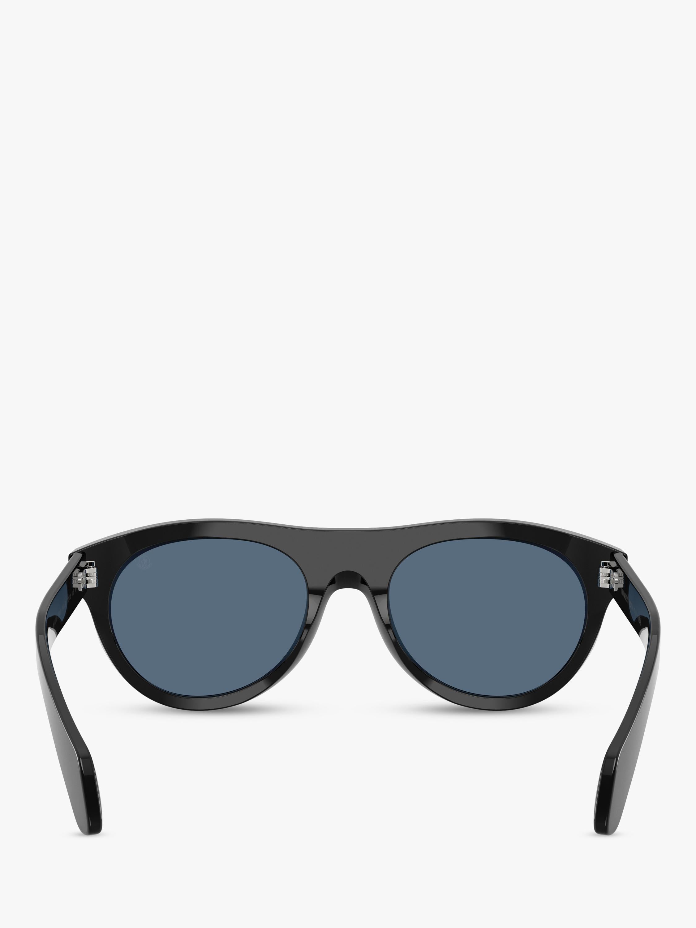 Moncler oval sunglasses black polyamide frame, imported from the UK