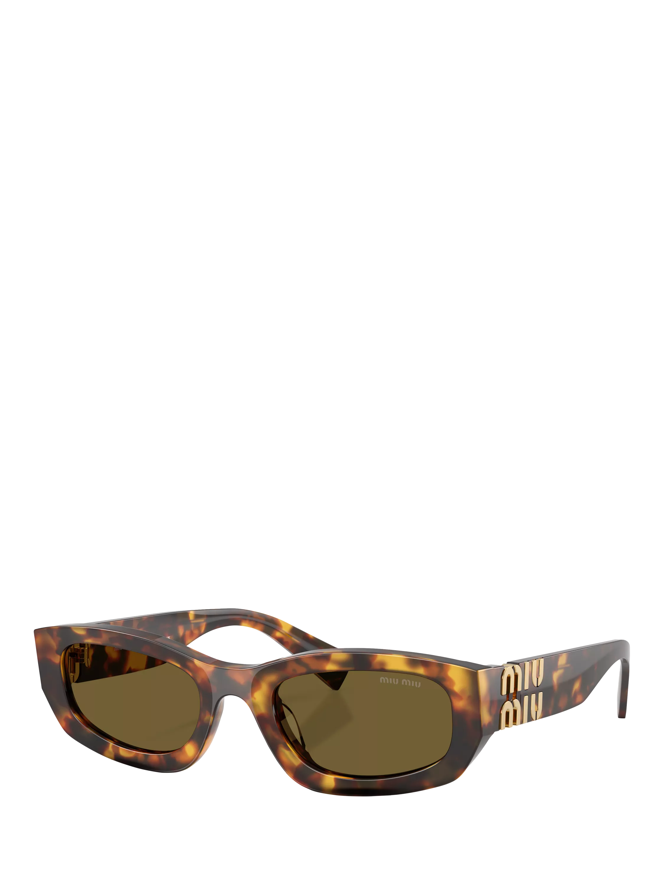 Miu Miu irregular sunglasses brown frame 53mm (British brand)