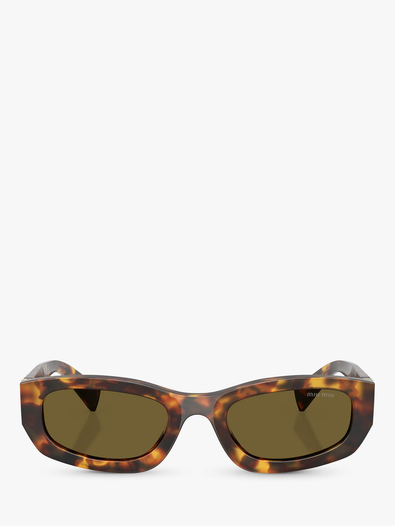 Miu Miu irregular sunglasses brown frame 53mm (British brand)