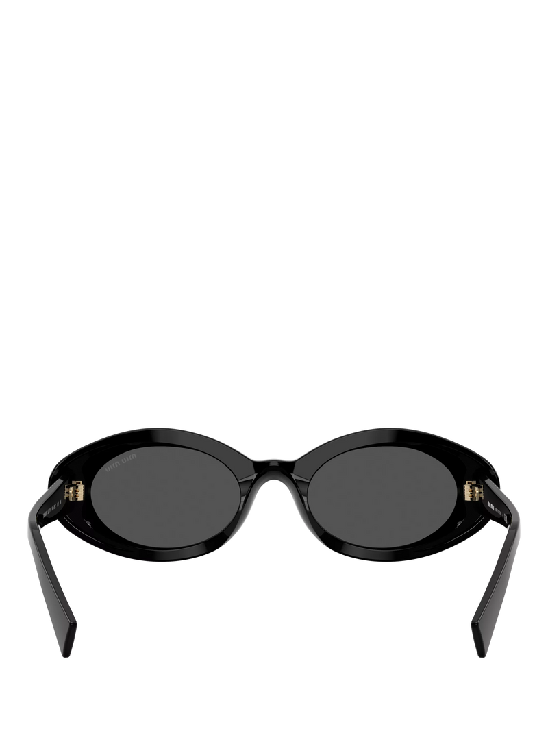 Miu Miu oval sunglasses black polyamide lenses UK version