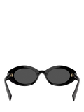 Miu Miu oval sunglasses black polyamide lenses UK version