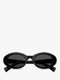 Miu Miu oval sunglasses black polyamide lenses UK version