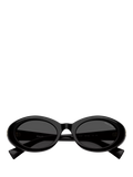 Miu Miu oval sunglasses black polyamide lenses UK version