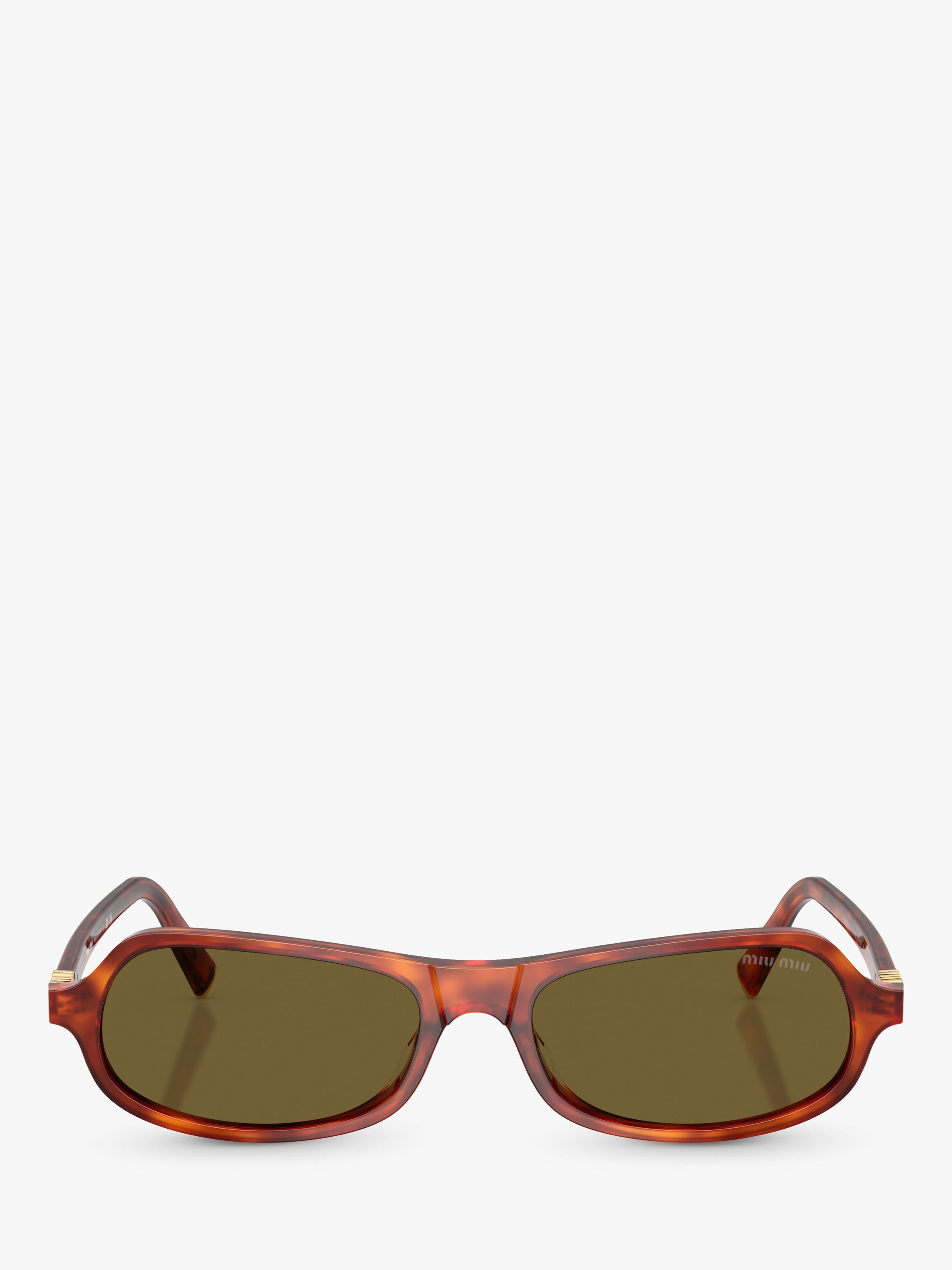 Miu Miu irregular sunglasses Havana Cognac brown - imported from the UK