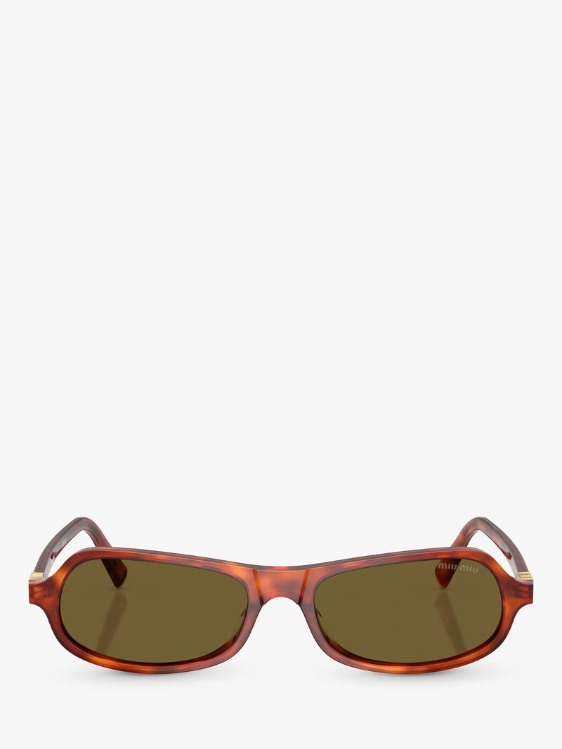 Miu Miu irregular sunglasses Havana Cognac brown - imported from the UK