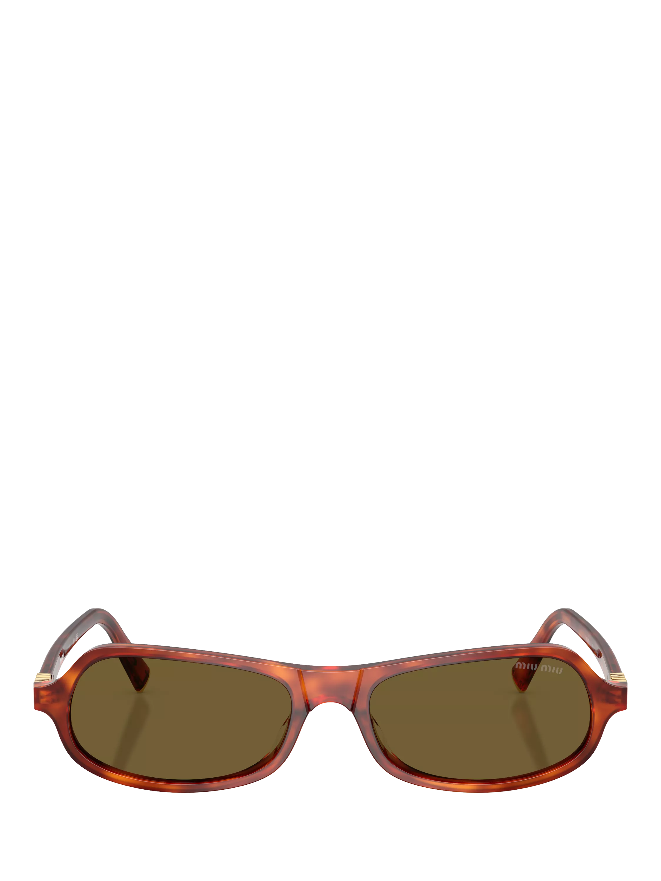 Miu Miu irregular sunglasses Havana Cognac brown - imported from the UK