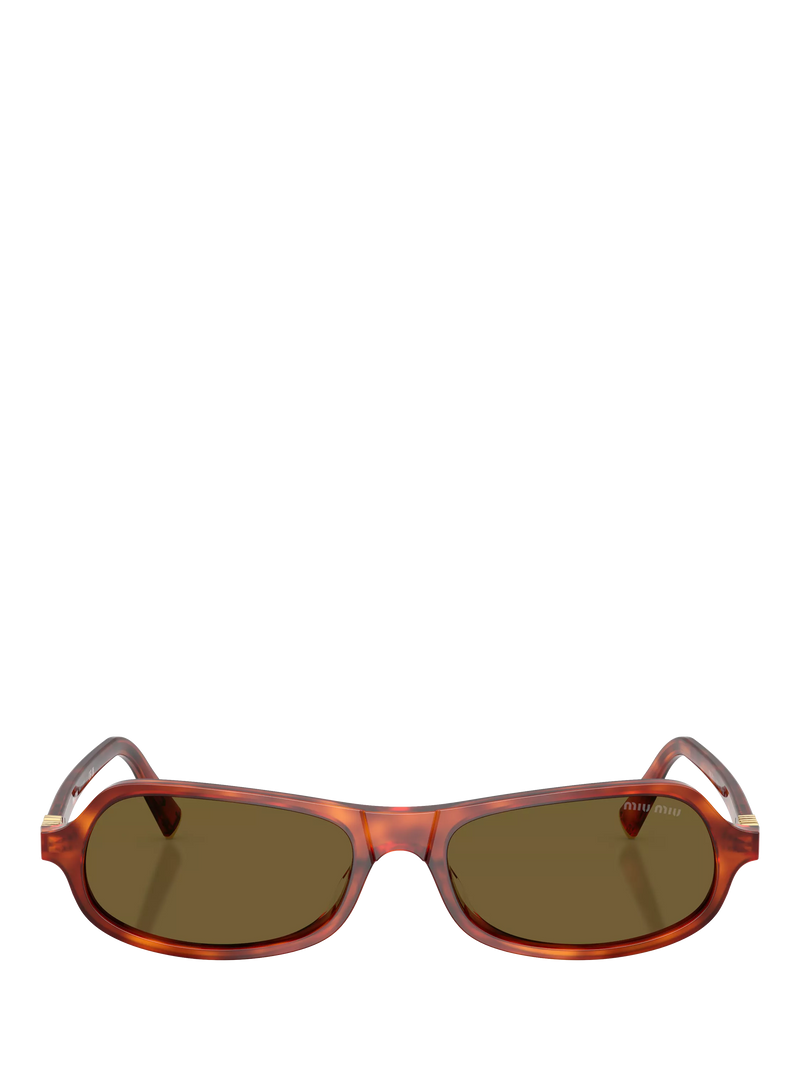 Miu Miu irregular sunglasses Havana Cognac brown - imported from the UK