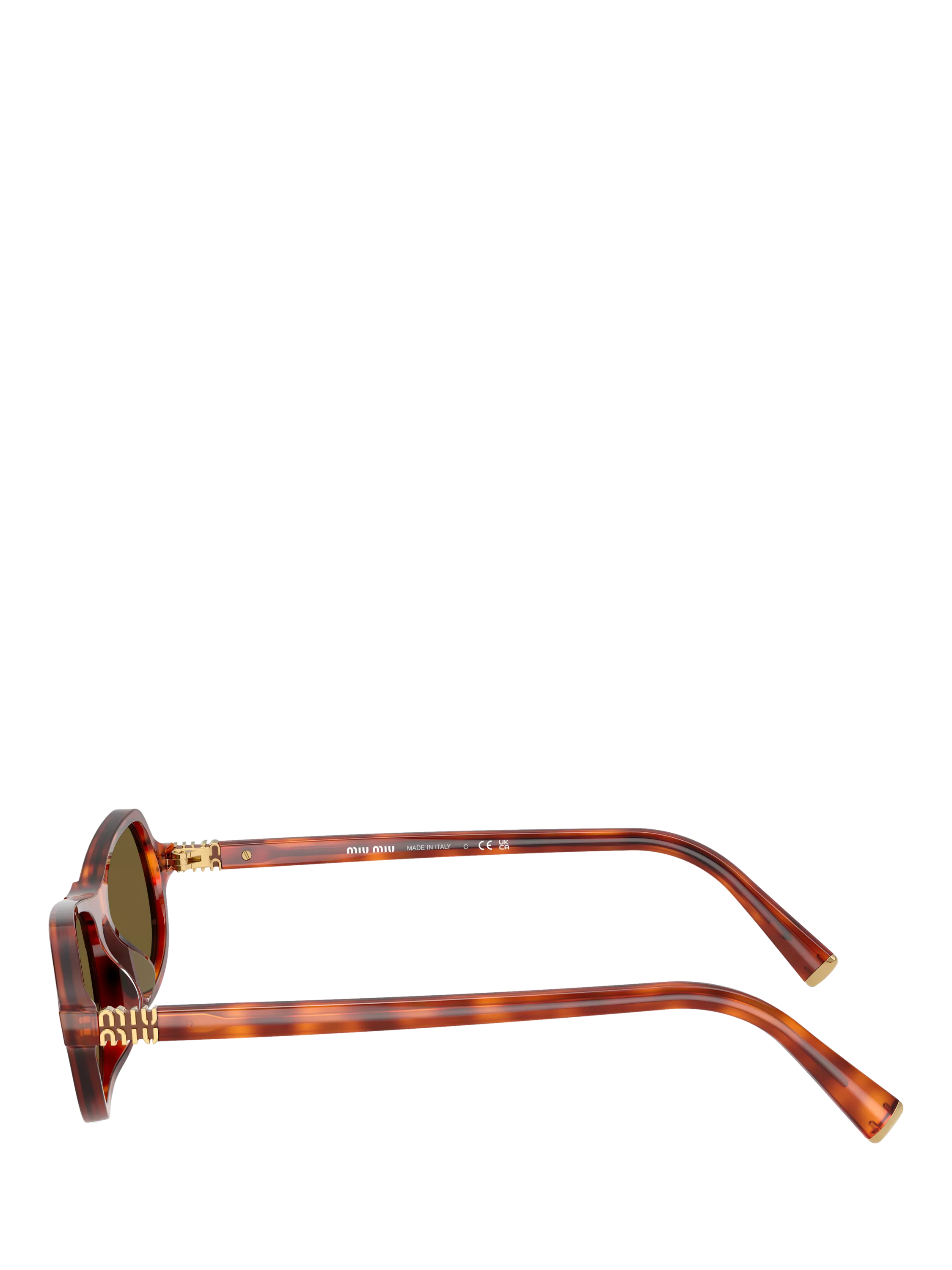 Miu Miu irregular sunglasses Havana Cognac brown - imported from the UK