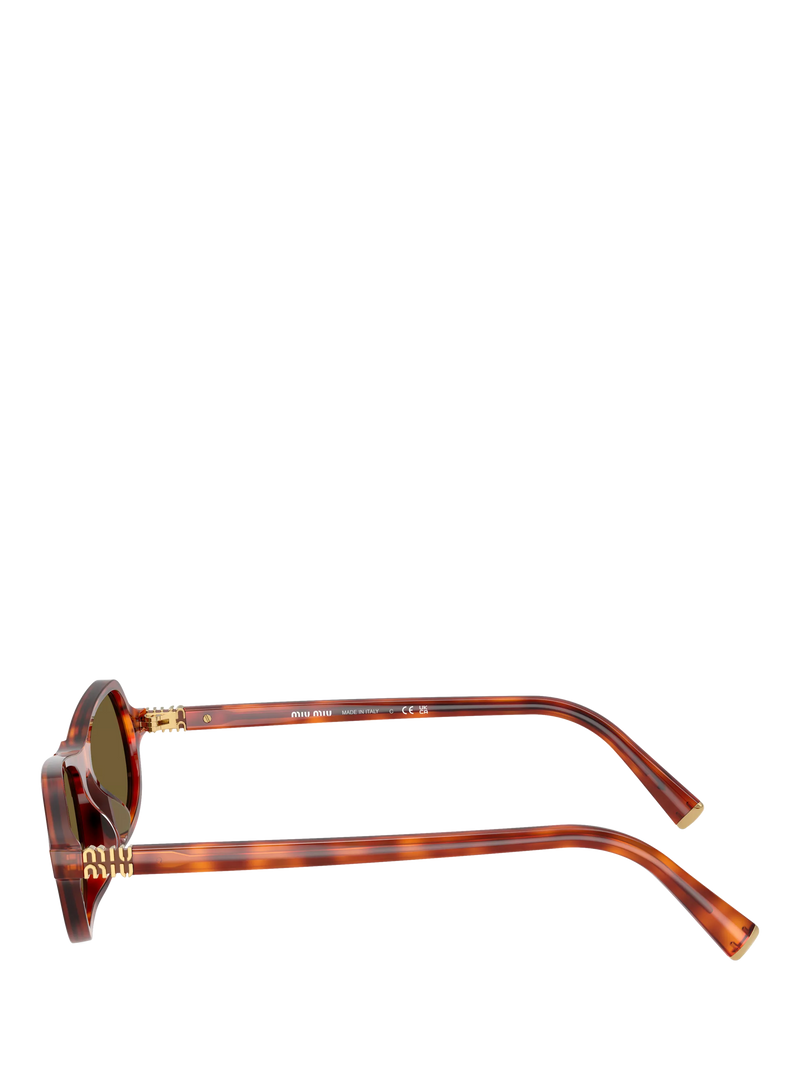 Miu Miu irregular sunglasses Havana Cognac brown - imported from the UK