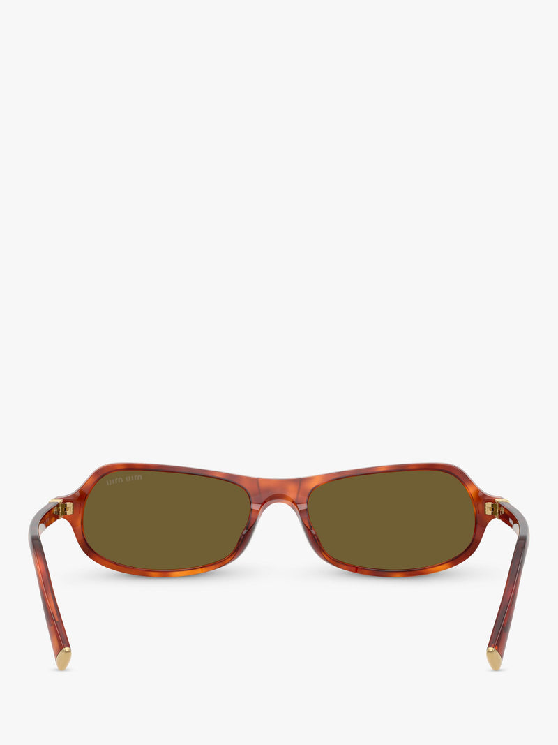 Miu Miu irregular sunglasses Havana Cognac brown - imported from the UK