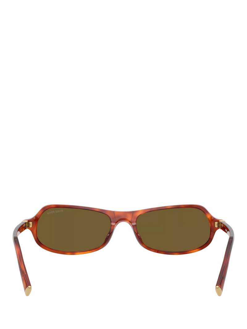 Miu Miu irregular sunglasses Havana Cognac brown - imported from the UK