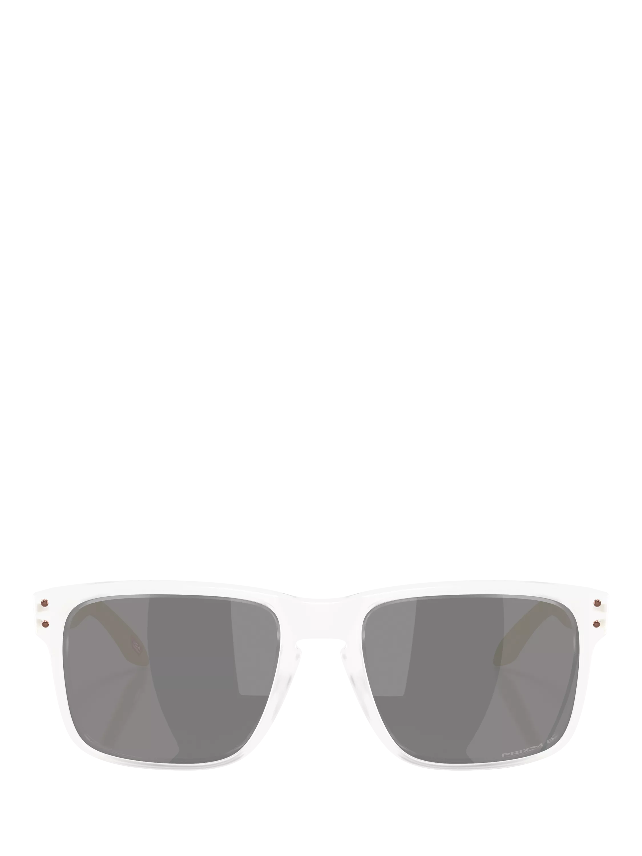 Oakley OO9102 polarised square sunglasses matte clear grey, imported from the UK