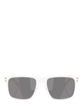 Oakley OO9102 polarised square sunglasses matte clear grey, imported from the UK