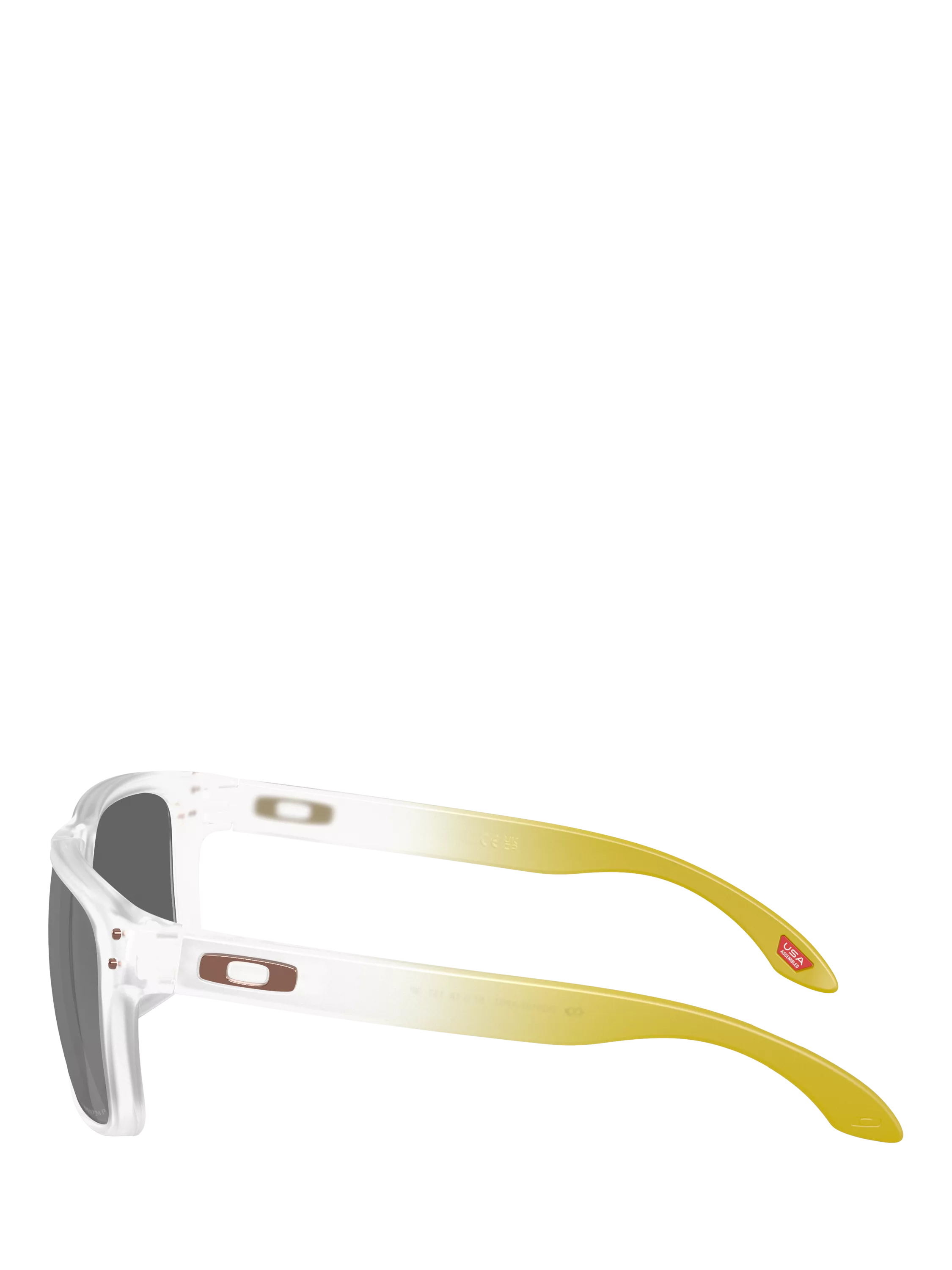 Oakley OO9102 polarised square sunglasses matte clear grey, imported from the UK