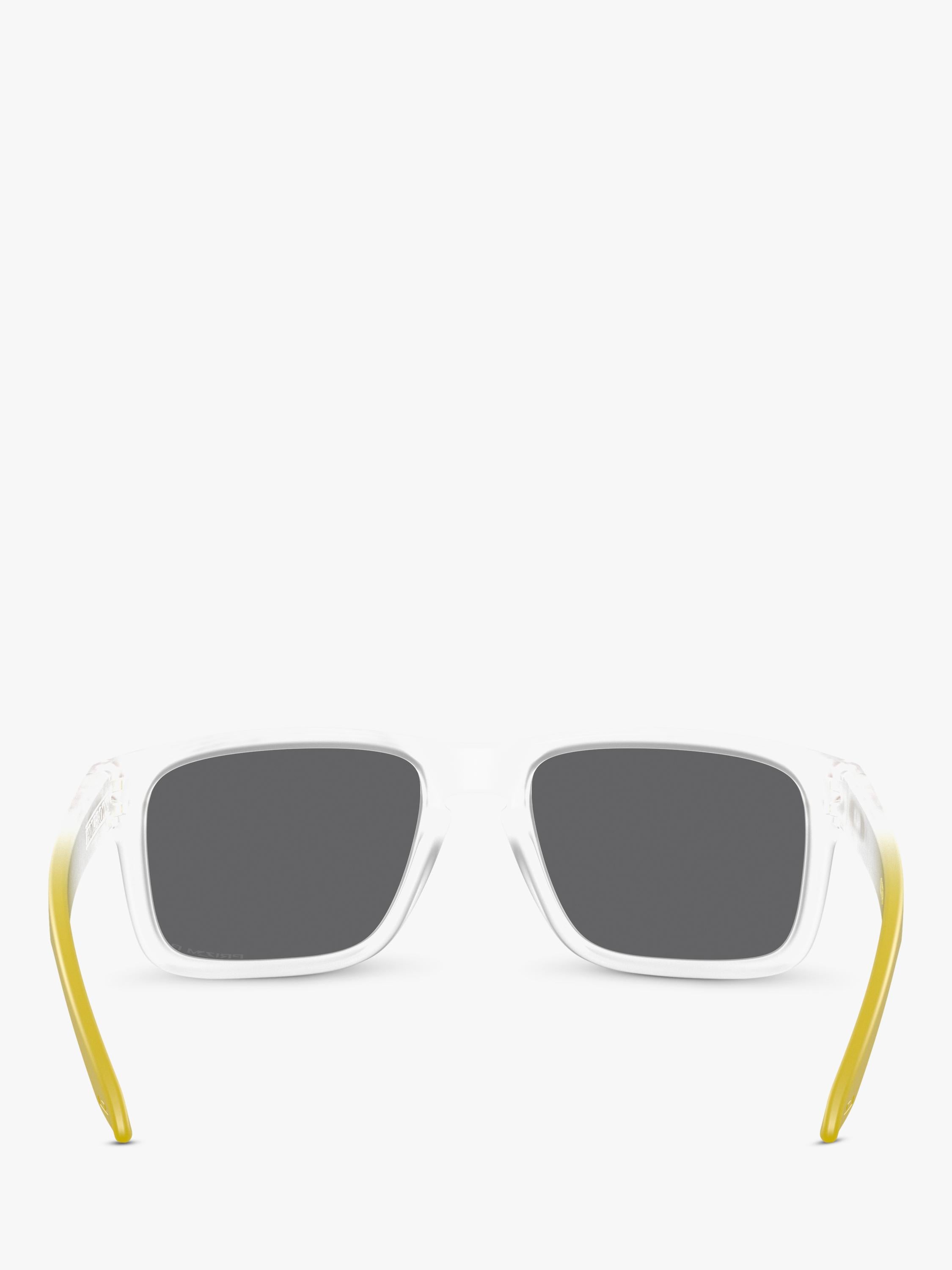 Oakley OO9102 polarised square sunglasses matte clear grey, imported from the UK