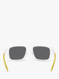 Oakley OO9102 polarised square sunglasses matte clear grey, imported from the UK