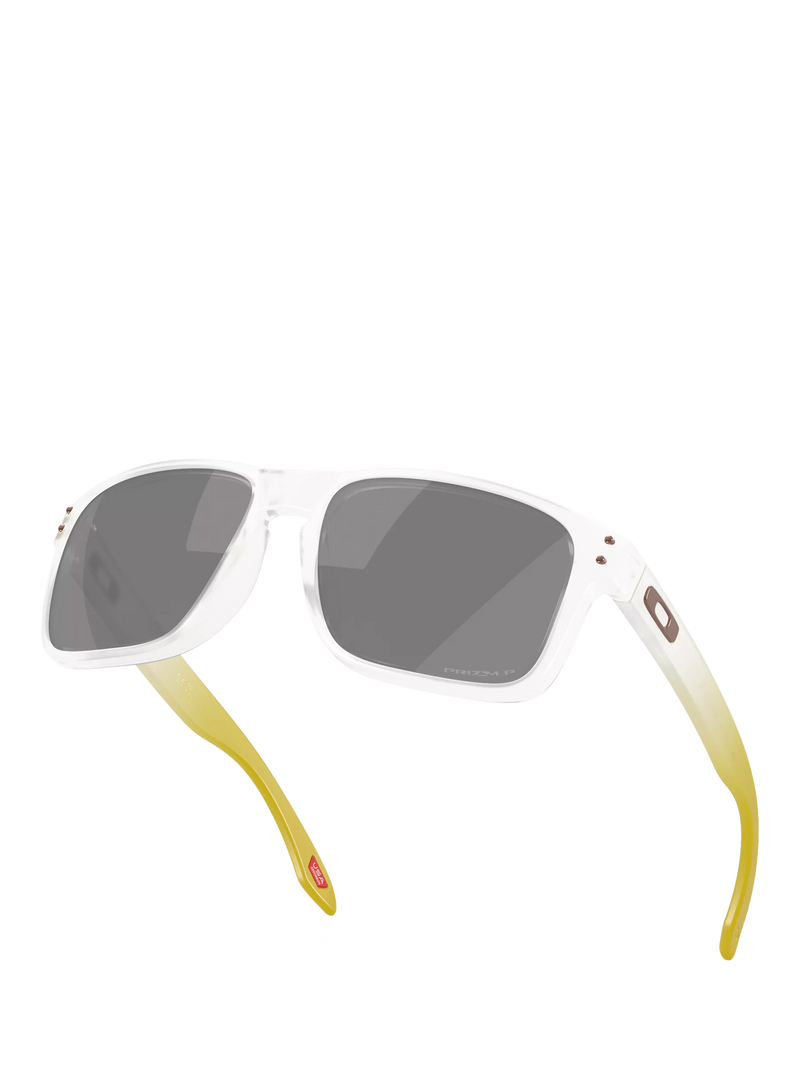 Oakley OO9102 polarised square sunglasses matte clear grey, imported from the UK