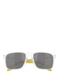 Oakley OO9102 polarised square sunglasses matte clear grey, imported from the UK