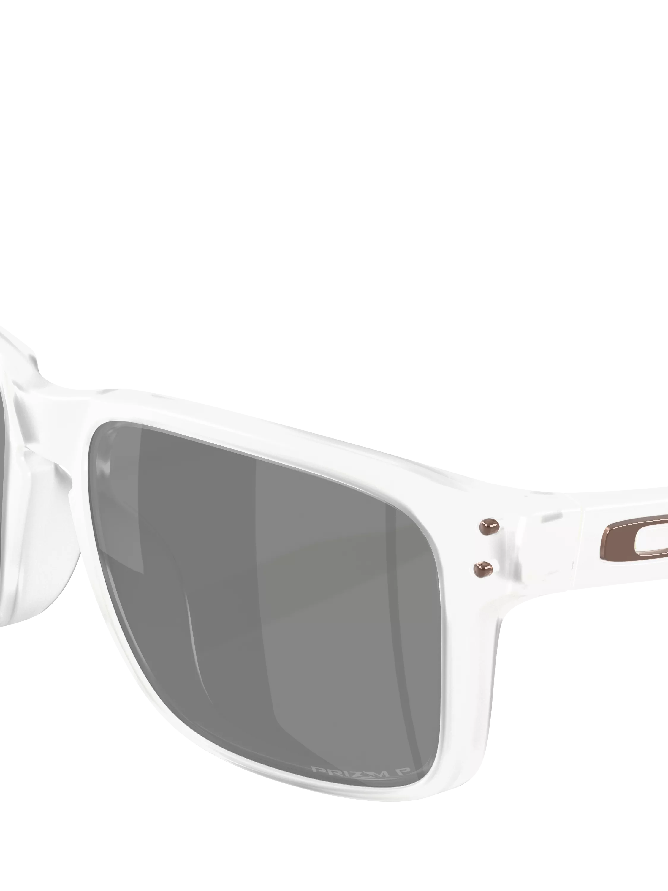 Oakley OO9102 polarised square sunglasses matte clear grey, imported from the UK