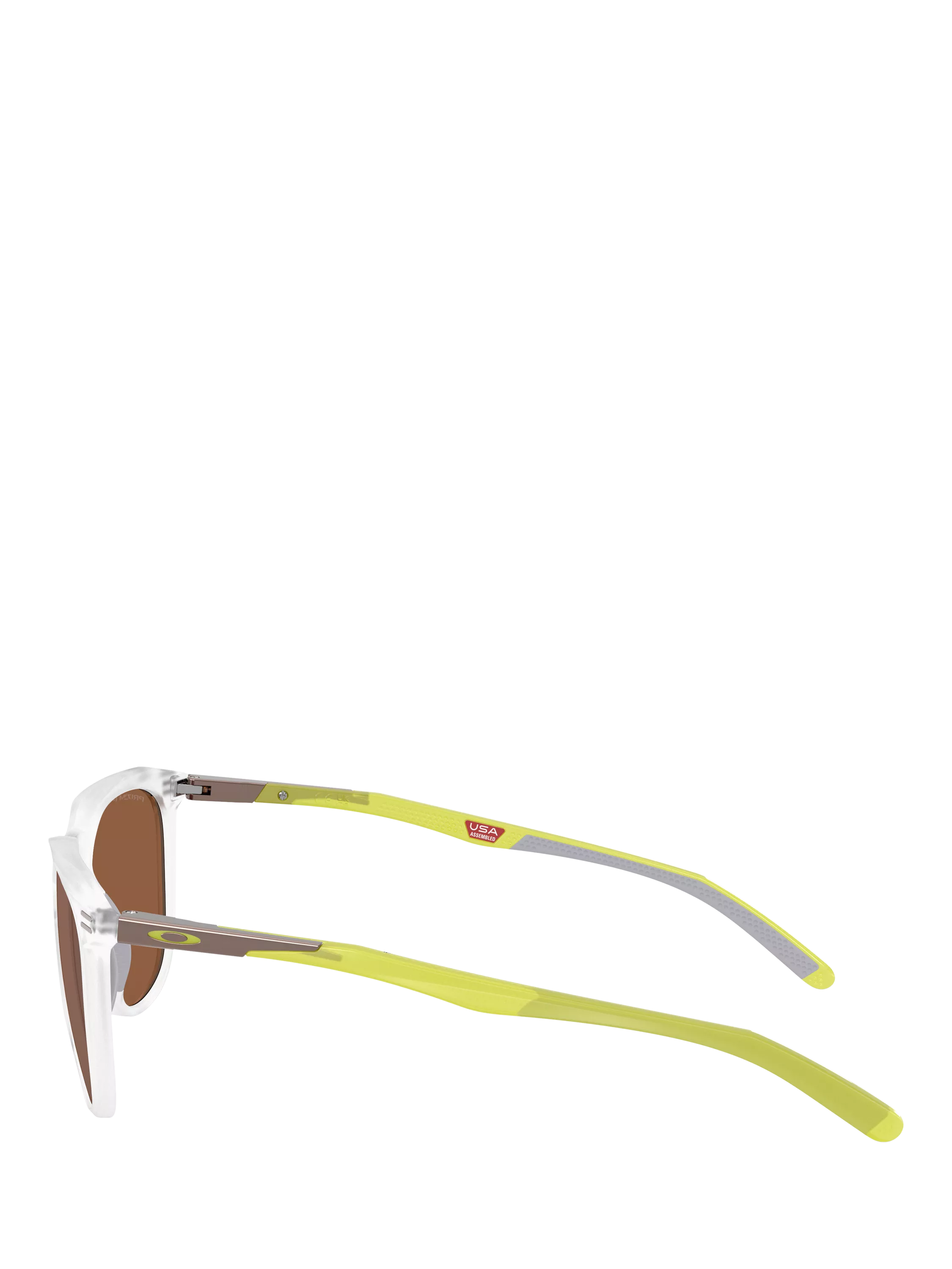 Oakley OO9286 polarised D-frame sunglasses matte clear/brown - British product