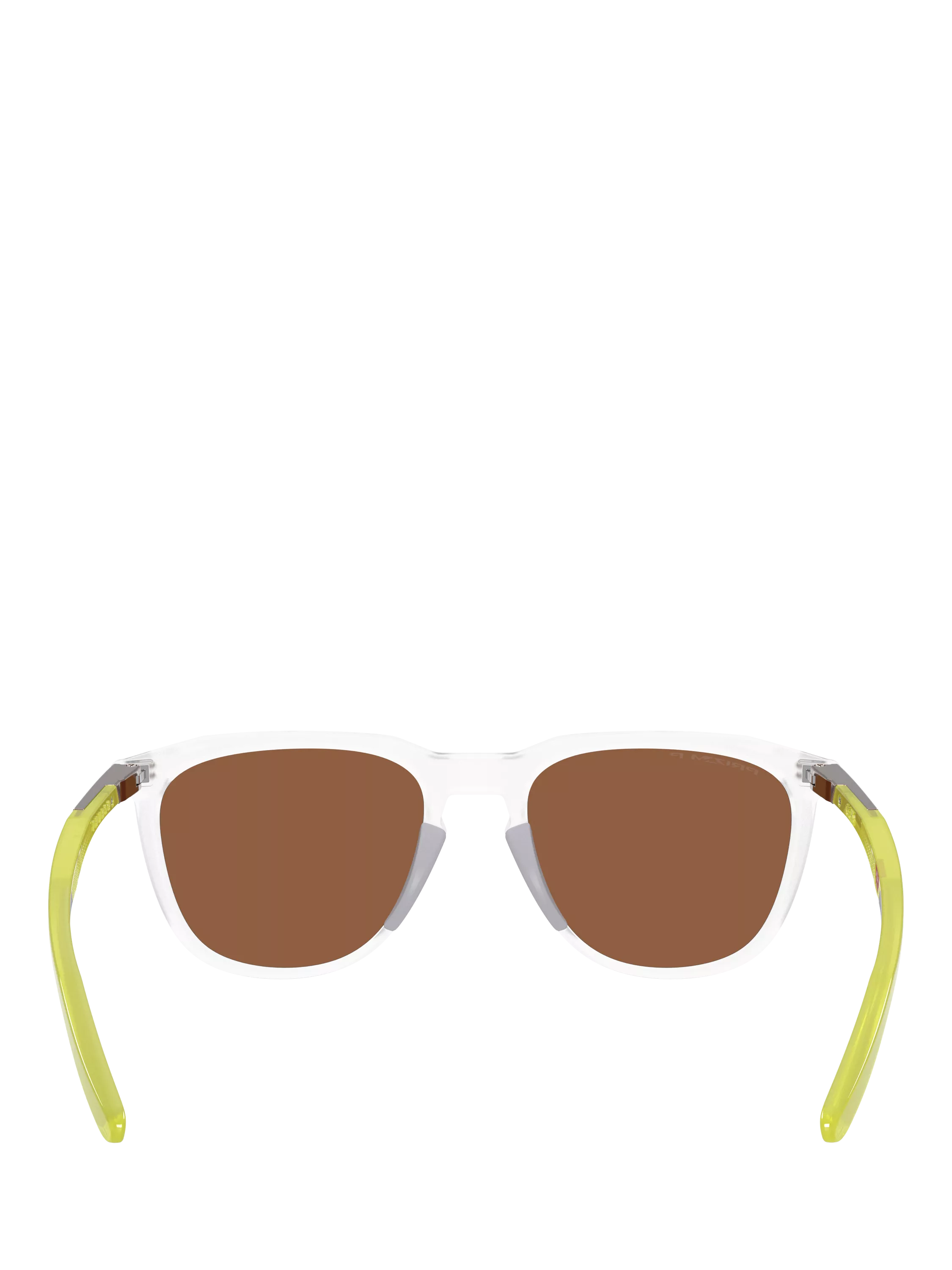 Oakley OO9286 polarised D-frame sunglasses matte clear/brown - British product